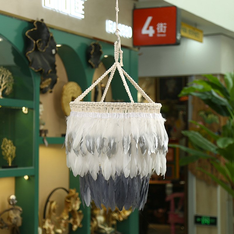 New Indian Feather Tapestry Hand-Woven Wall Hanging Decorative Wall Cloth Hanging Picture Electricity Meter Box Block Hanging Cloth