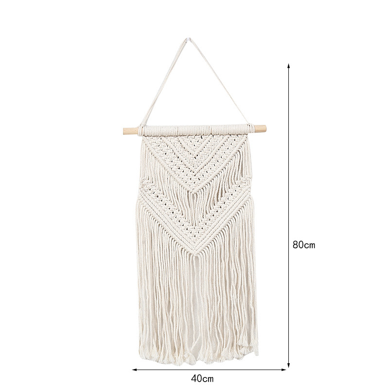 Cross-Border Simple Style Hand-Woven Decorative Tapestry Woven Fitz Background Wall Living Room Bed Wall Blanket Wholesale Item Picture