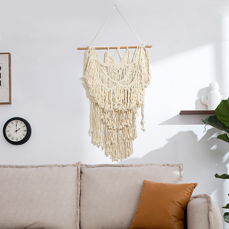 New Bohemian Style Tapestry Hand-Woven Wall Hanging Decorative Wall Cloth Hanging Picture Electricity Meter Box Block Hanging Cloth details Picture