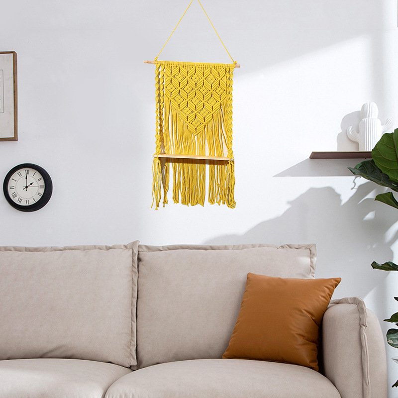 New Bohemian Style Tapestry Hand-Woven Wall Hanging Decorative Wall Cloth Hanging Picture Electricity Meter Box Block Hanging Cloth Application Scenario