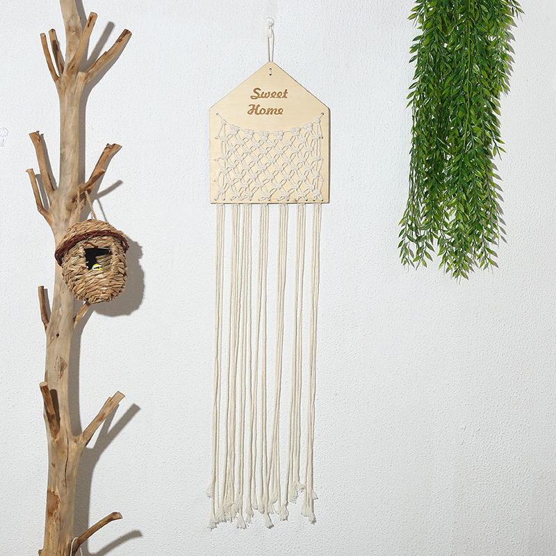 Bohemian Style Tapestry Hand-Woven Wall Hanging Decoration Wall Cloth Hanging Picture Electricity Meter Box Shelter Hanging Cloth details Picture