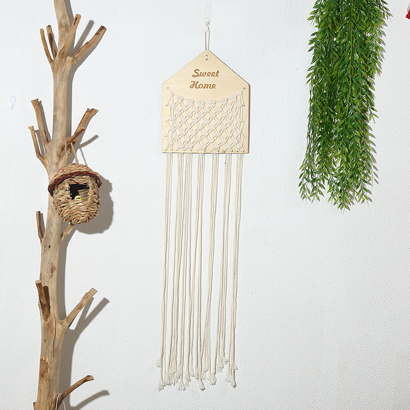 Bohemian Style Tapestry Hand-Woven Wall Hanging Decoration Wall Cloth Hanging Picture Electricity Meter Box Shelter Hanging Cloth Application Scenario