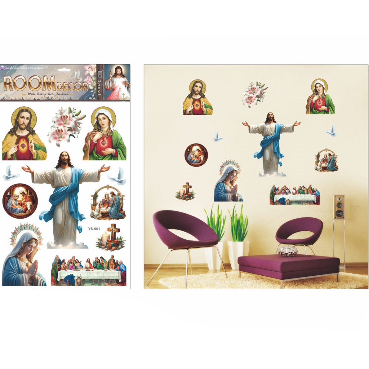 墙贴/瓷砖贴/珍珠棉瓷砖贴/自粘墙纸/黑板报装饰产品图