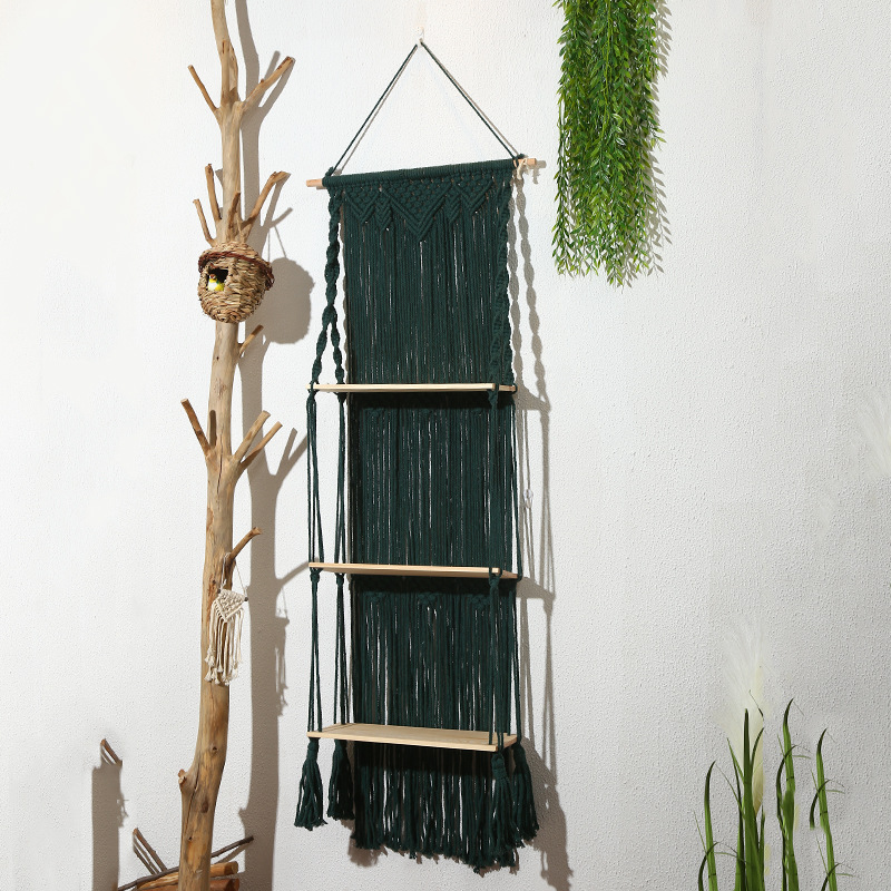 New Bohemian Style Tapestry Hand-Woven Wall Hanging Decorative Wall Cloth Hanging Picture Electricity Meter Box Block Hanging Cloth details Picture