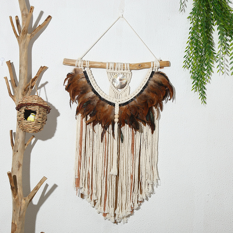 New Bohemian Style Tapestry Hand-Woven Wall Hanging Decorative Wall Cloth Hanging Picture Electricity Meter Box Block Hanging Cloth