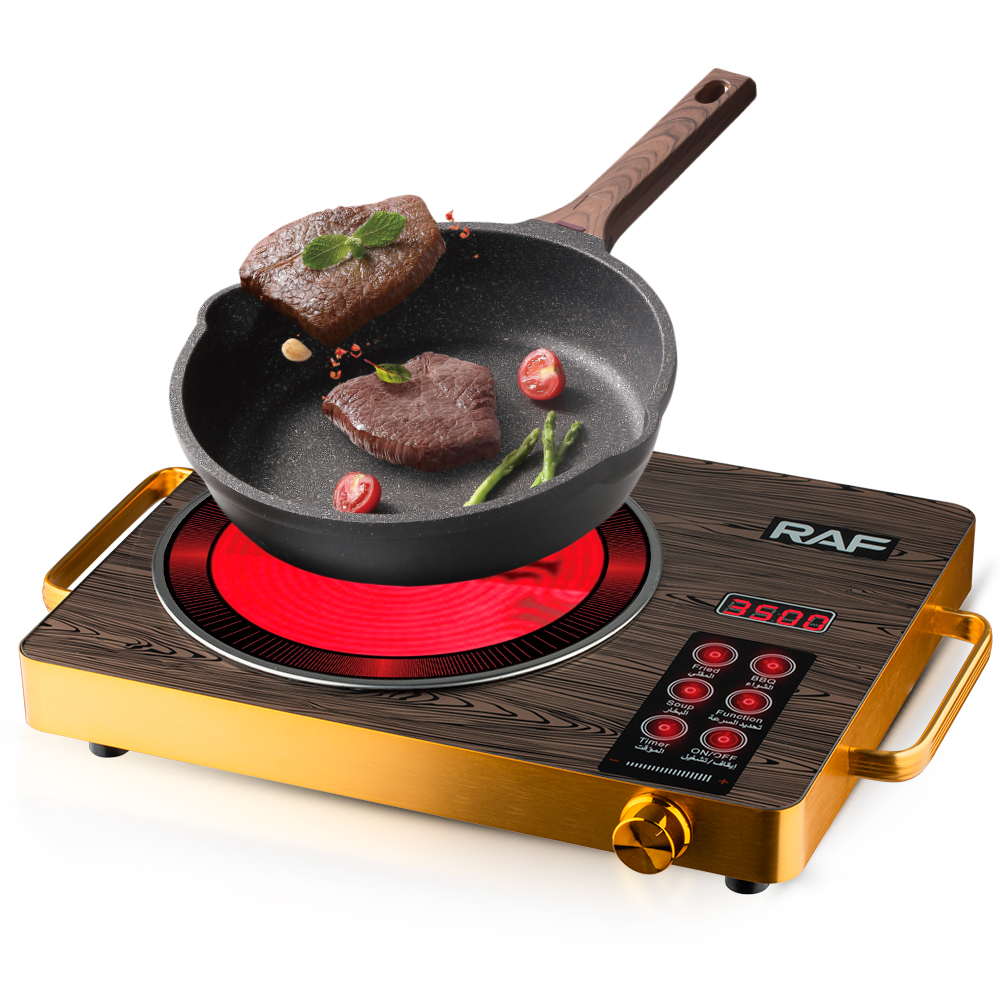RAF European standard electric ceramic stove, household multi-functional high-power stir-frying hot pot, light wave induction cooker, countertop electric stove R.8029 Application Scenario