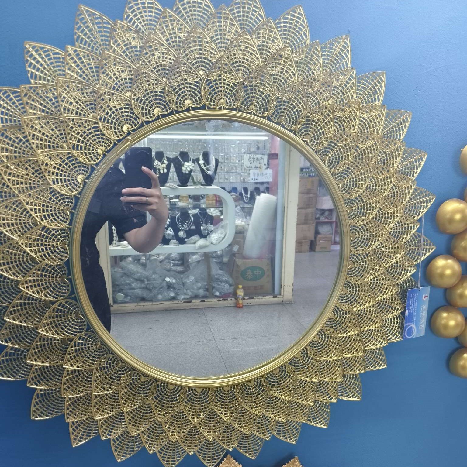 新款简约创意中东铁艺挂饰家居饰品厂家批发镜子