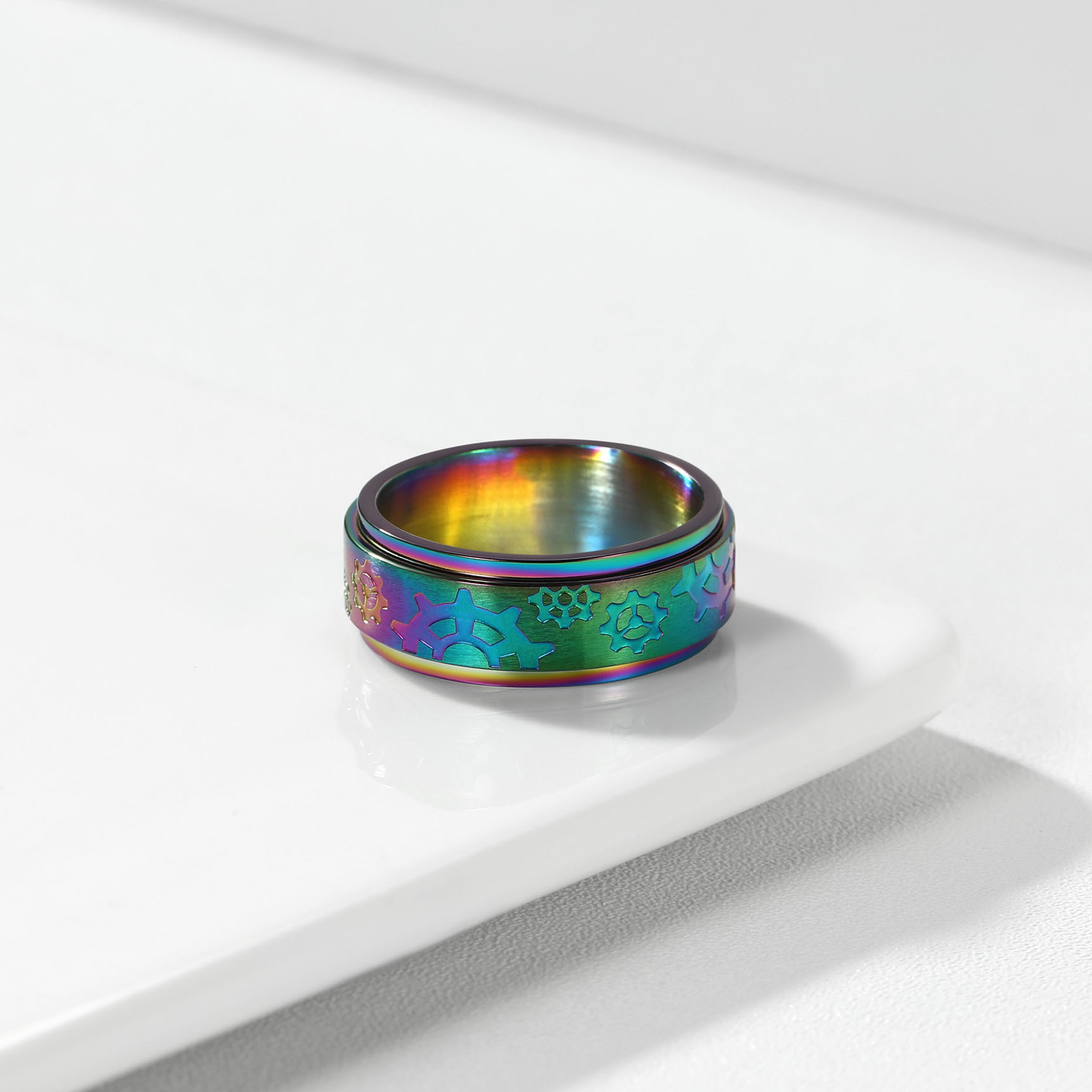 镀银戒托/玉髓玛瑙戒指/莫桑钻/戒指/白铜戒托产品图