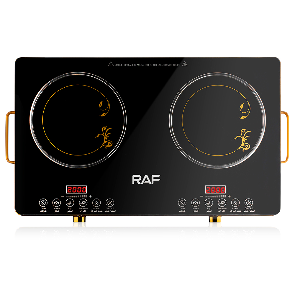 RAF双头双灶电陶炉家用厂家电陶炉三眼红外台式大功率多头炉详情11