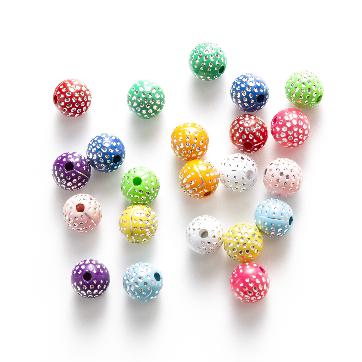 满天星5MM-8MM圆形实色彩色混色DIY饰品玩具配件