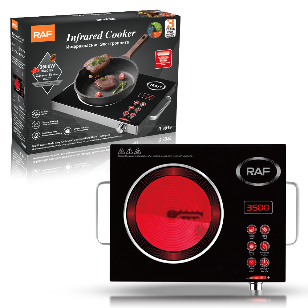 RAF European standard electric ceramic stove, household multi-functional high-power stir-frying hot pot, light wave induction cooker, desktop electric stove details Picture