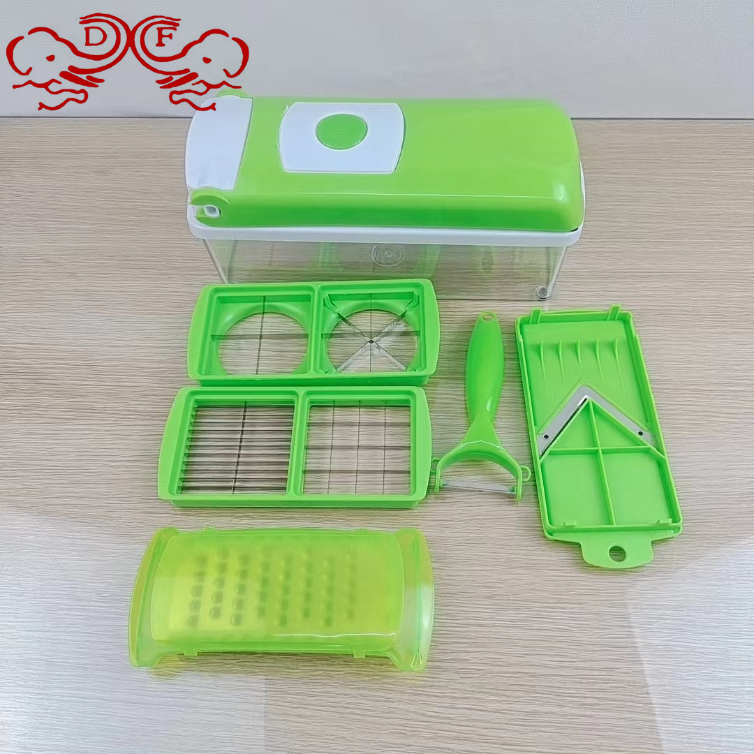 DF68751 أداة صغيرة لمطابخ تقطيع متعددة الأغراض، 12 أداة مبشرة من شرائح القطع Item Picture
