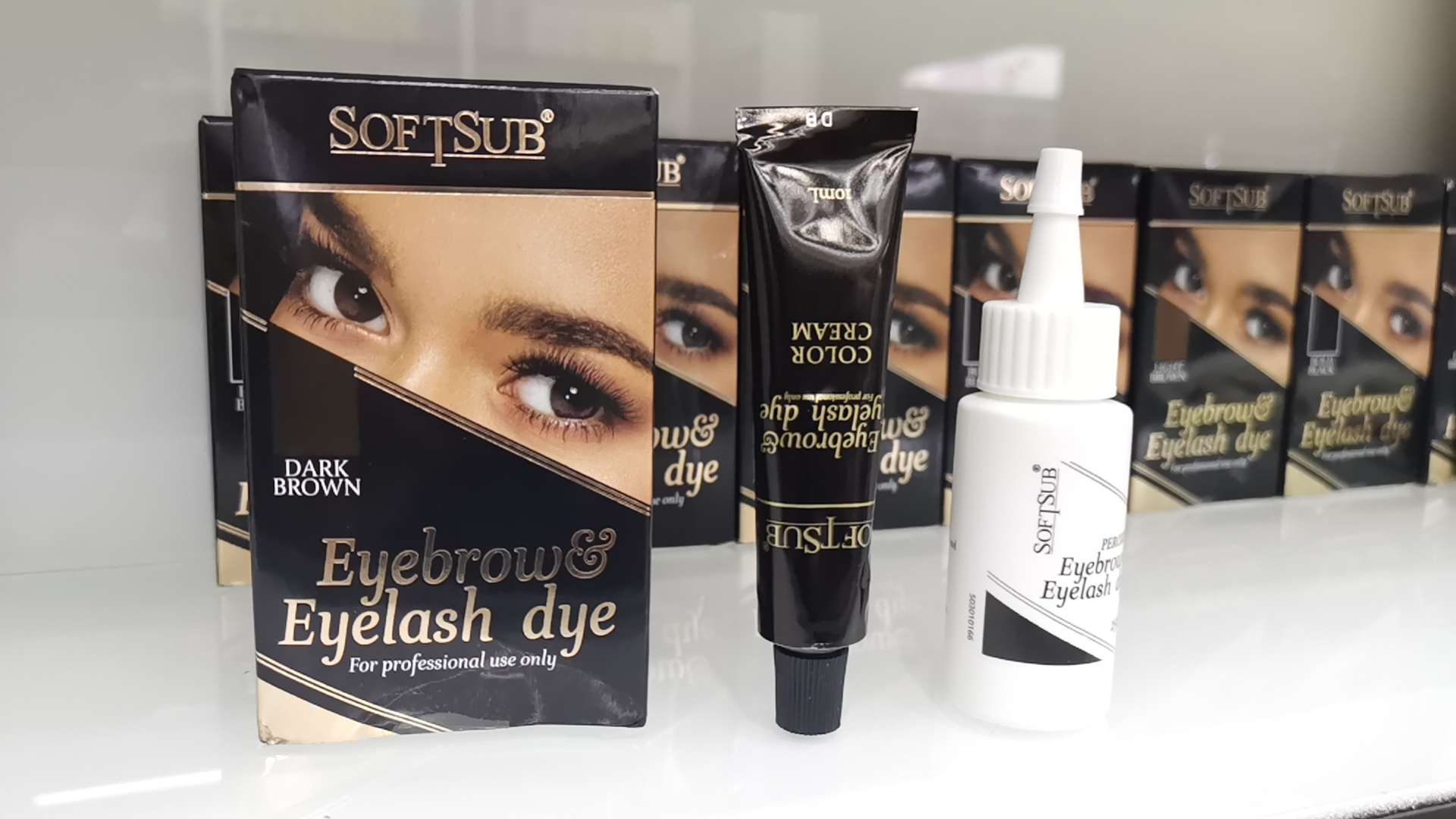 染眉膏，染眉套装，eyebrow and  eyelash dye 