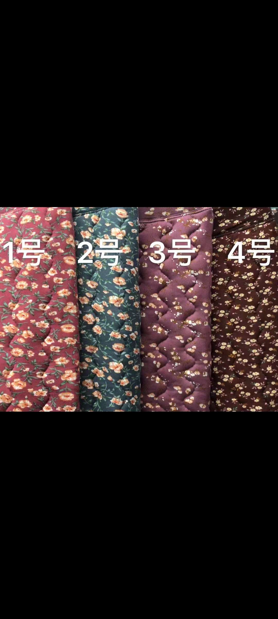 2024年中老年双面小花保暖棉裤产品图