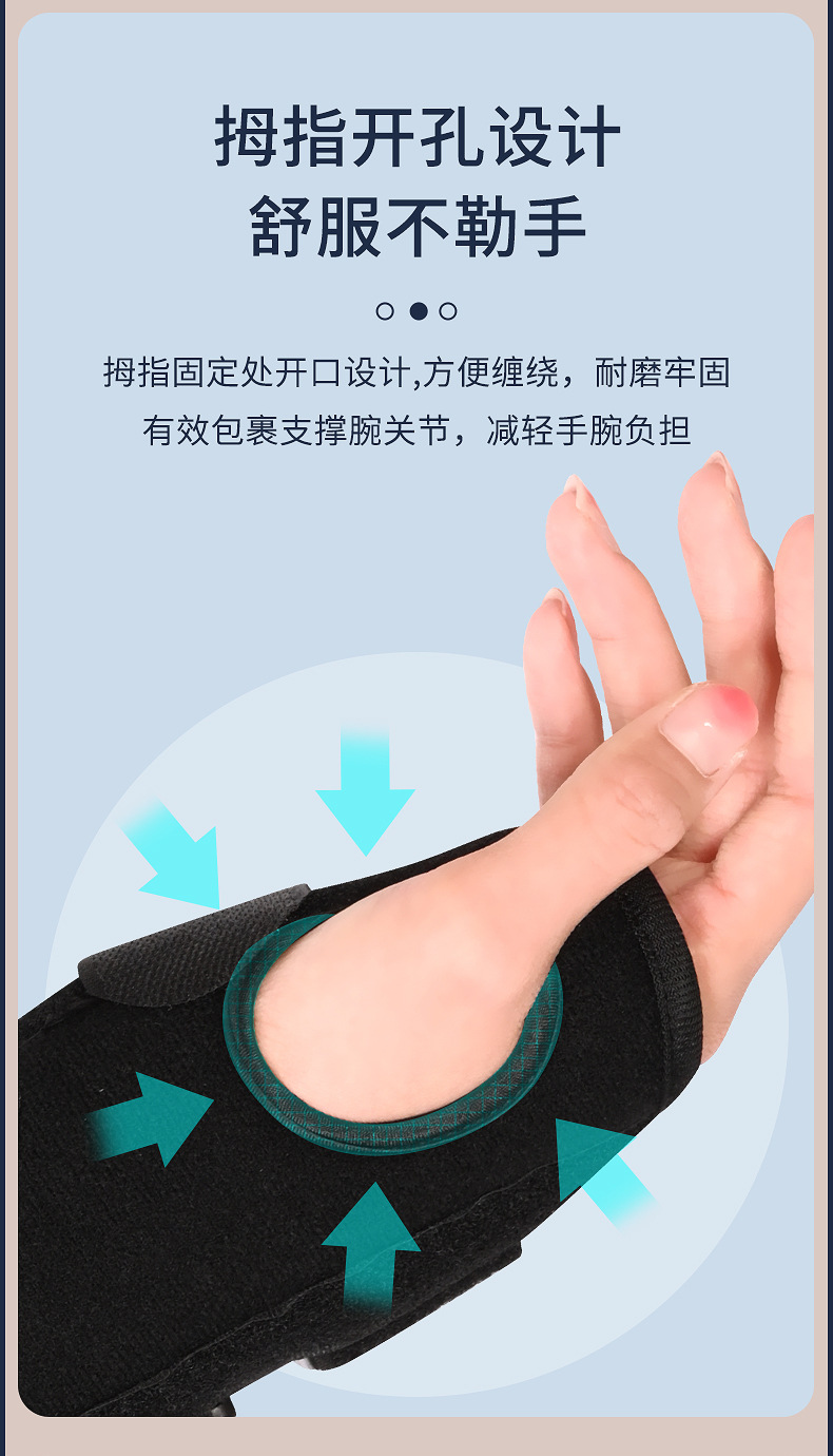 跨境批发腕关节桡骨骨折固定支具腕部复位固定夹板腱鞘手托护腕带详情9