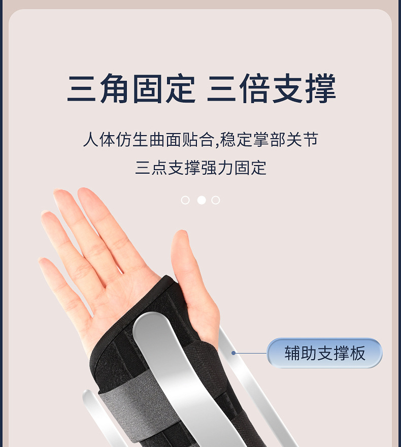 跨境批发腕关节桡骨骨折固定支具腕部复位固定夹板腱鞘手托护腕带详情5