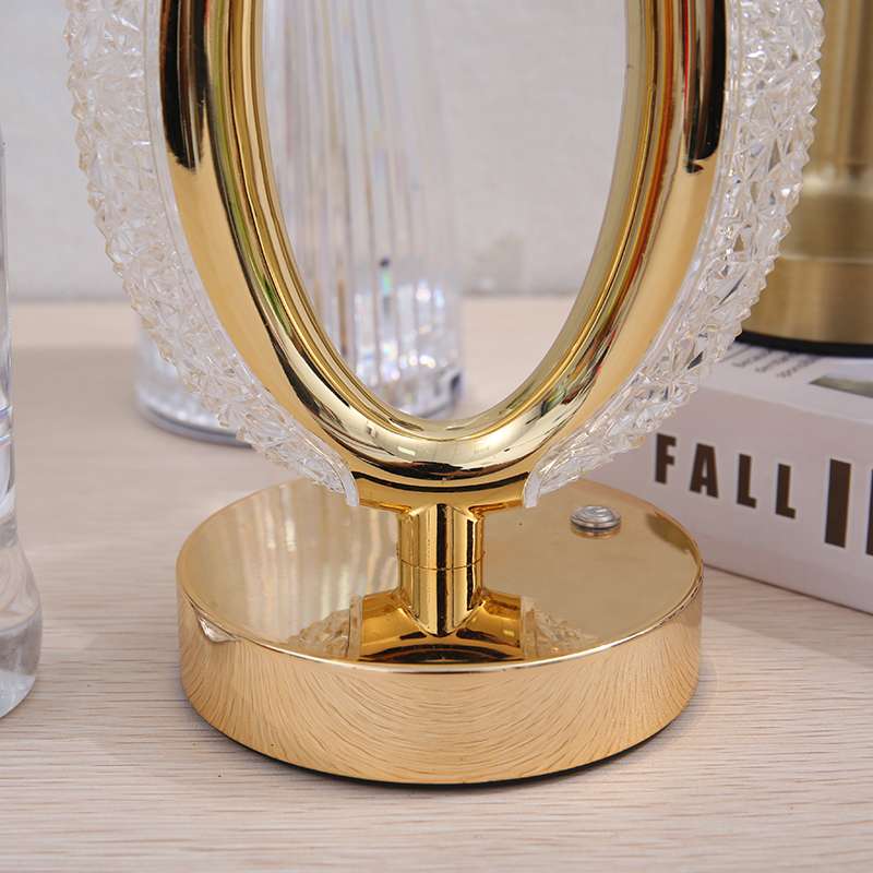 Decorative table lamp, spotted crystal wine glass, popular online bestseller, light luxury bedside bedroom, cross-border ambient light, rechargeable night light, table lamp, Christmas pic 7