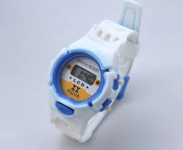 儿童手表男女孩中小学生彩色卡通时尚电子手表详情3