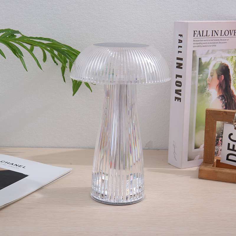 Decorative table lamp, spotted crystal wine glass, popular online bestseller, light luxury bedside bedroom, cross-border ambient light, rechargeable night light, table lamp, Christmas pic 3