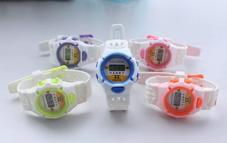 儿童手表男女孩中小学生彩色卡通时尚电子手表详情2