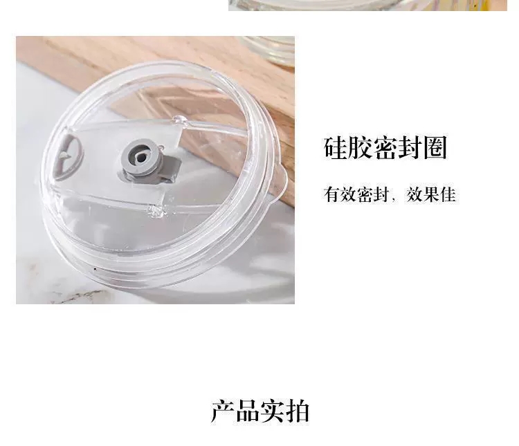 Y204-炫彩蜂窝条纹杯玻璃杯咖啡杯吸管杯办公室喝水杯子随行杯玻璃杯详情图13
