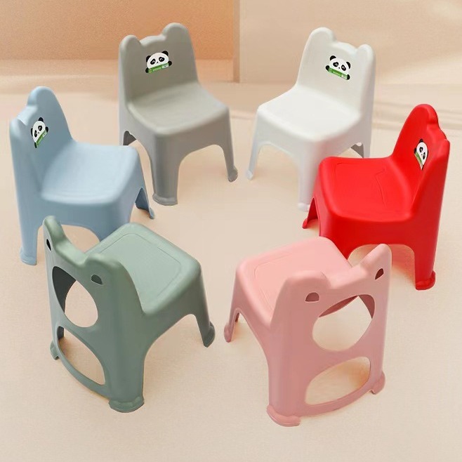 Y211-1088可爱懒人家用儿童靠背椅质量优质家庭采用人体工学椅子塑料凳家用凳子产品图