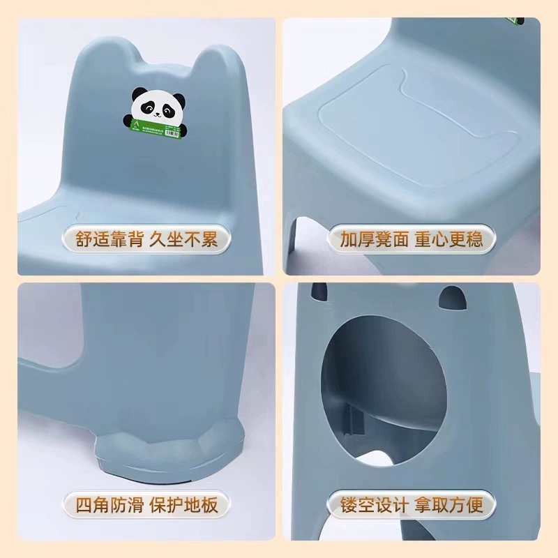 Y211-1088可爱懒人家用儿童靠背椅质量优质家庭采用人体工学椅子塑料凳家用凳子详情图4