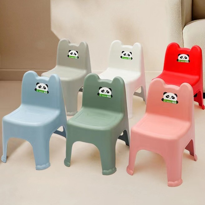 Y211-1088可爱懒人家用儿童靠背椅质量优质家庭采用人体工学椅子塑料凳家用凳子详情图5