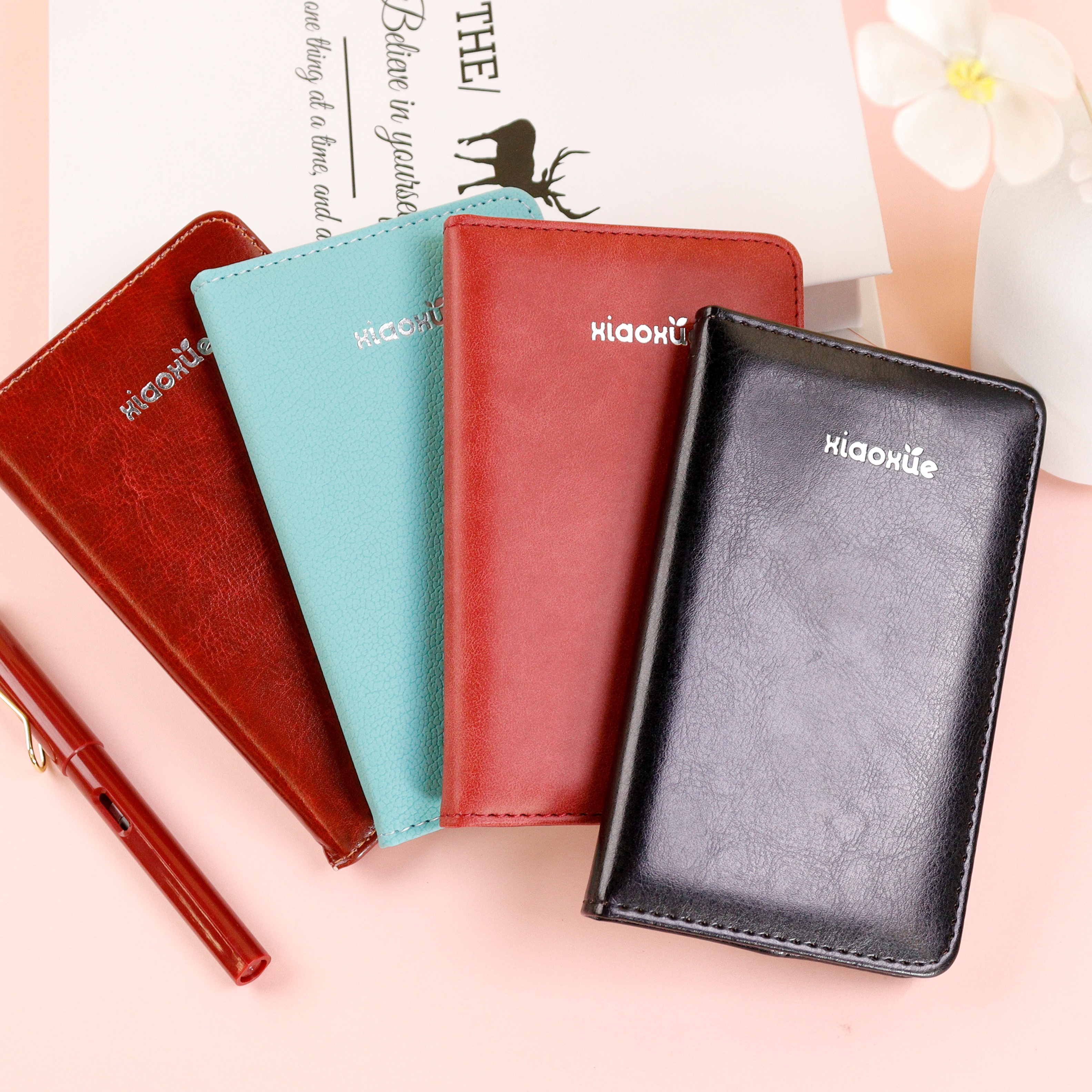 Factory direct sales of XX-0660 64k leather notebook notebook, 64K stationery wholesale, business 64K thickened notebook notebook, simple and high appearance level notebook pic 1