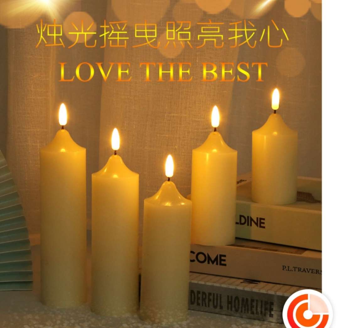 led子弹头教堂尖顶仿真电子蜡烛氛围灯，聚会派对婚庆活动布置氛围营造温馨浪漫