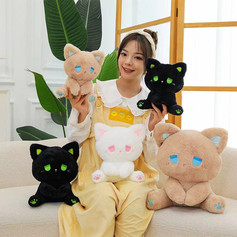 EMO猫爆款网红公仔毛绒玩具超萌