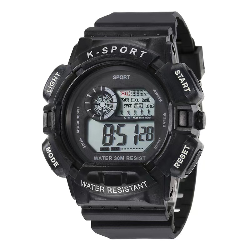 手表男款初高中学生党高中青少年男生运动防水闹钟儿童炫酷电子手表