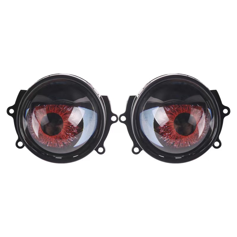 New car dynamic Devil Eye LED lens modified lamp 3-inch 12V multi-mode fog lamp Specification image