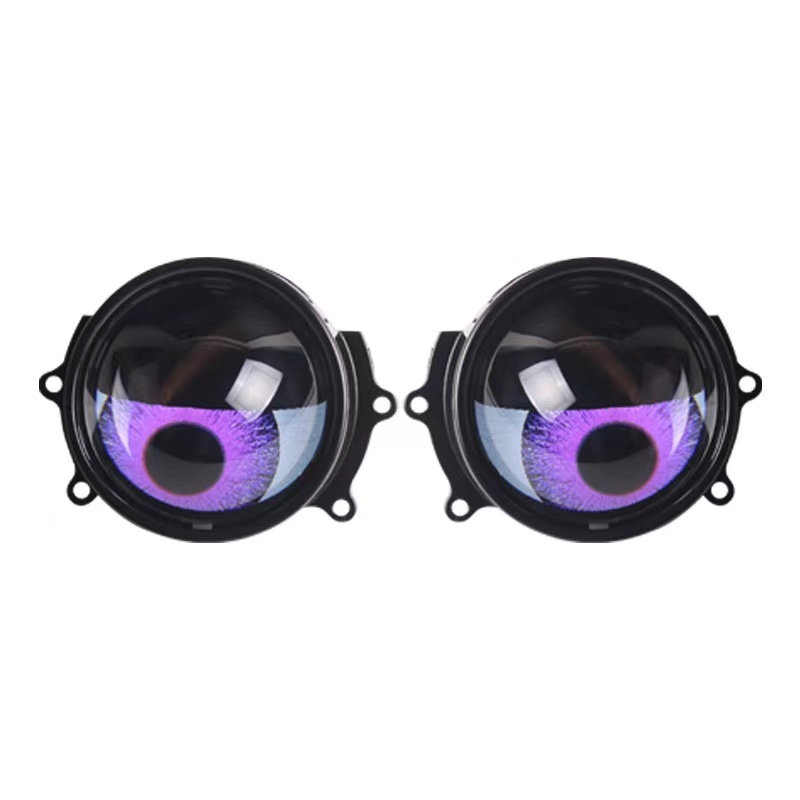 New car dynamic Devil Eye LED lens modified lamp 3-inch 12V multi-mode fog lamp Application Scenario