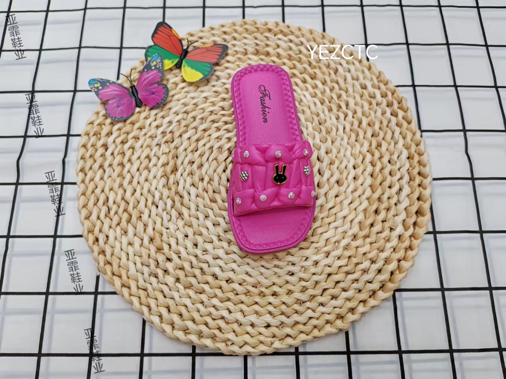 Children's flip-flops are light and comfortable to wear outside in summer