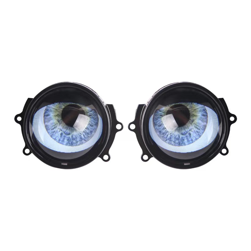New car dynamic Devil Eye LED lens modified lamp 3-inch 12V multi-mode fog lamp details Picture