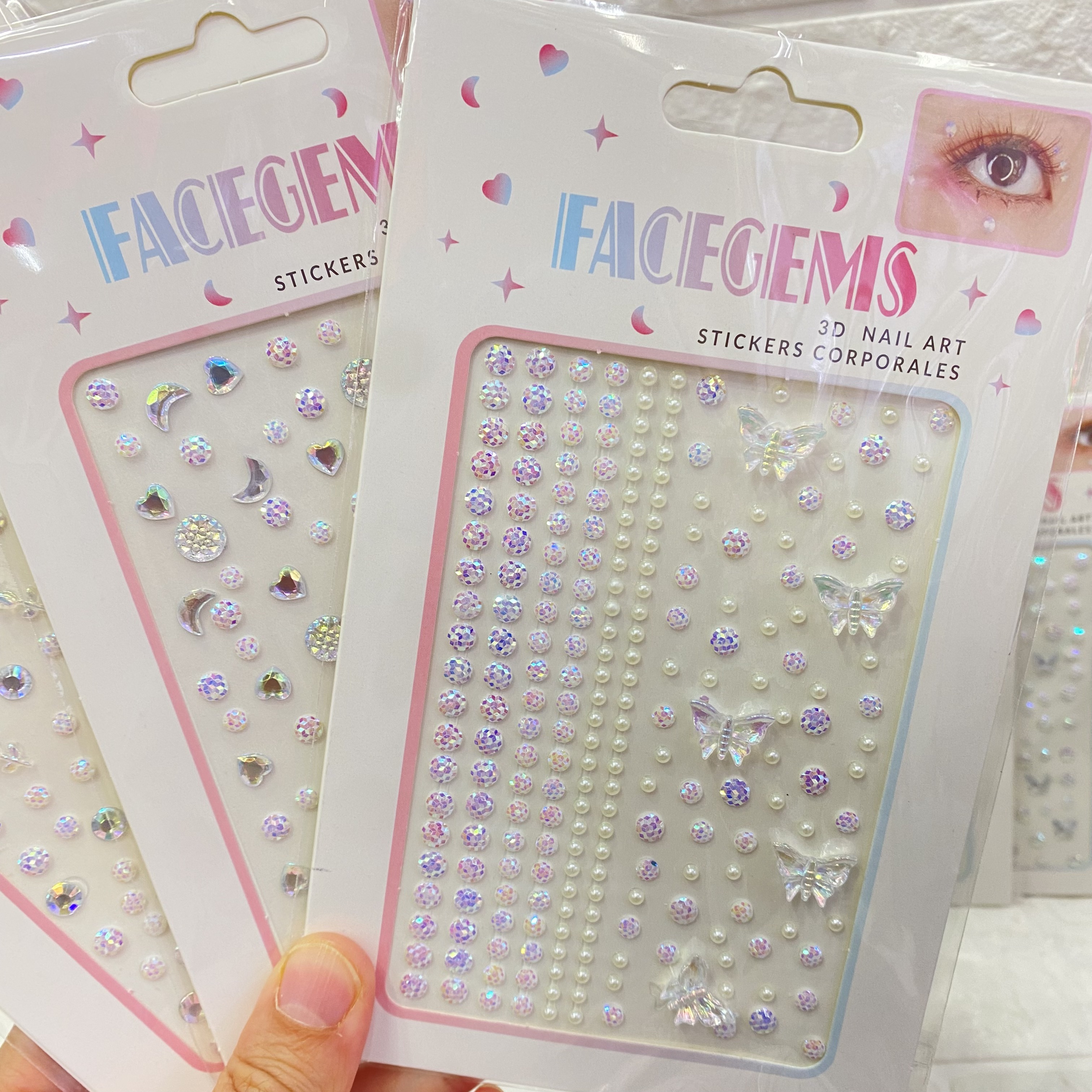 Sparkling cheeks, face stickers, face stickers, girl and princess face stickers, diamond stickers, stage performance eye makeup, water diamond stickers pic 12