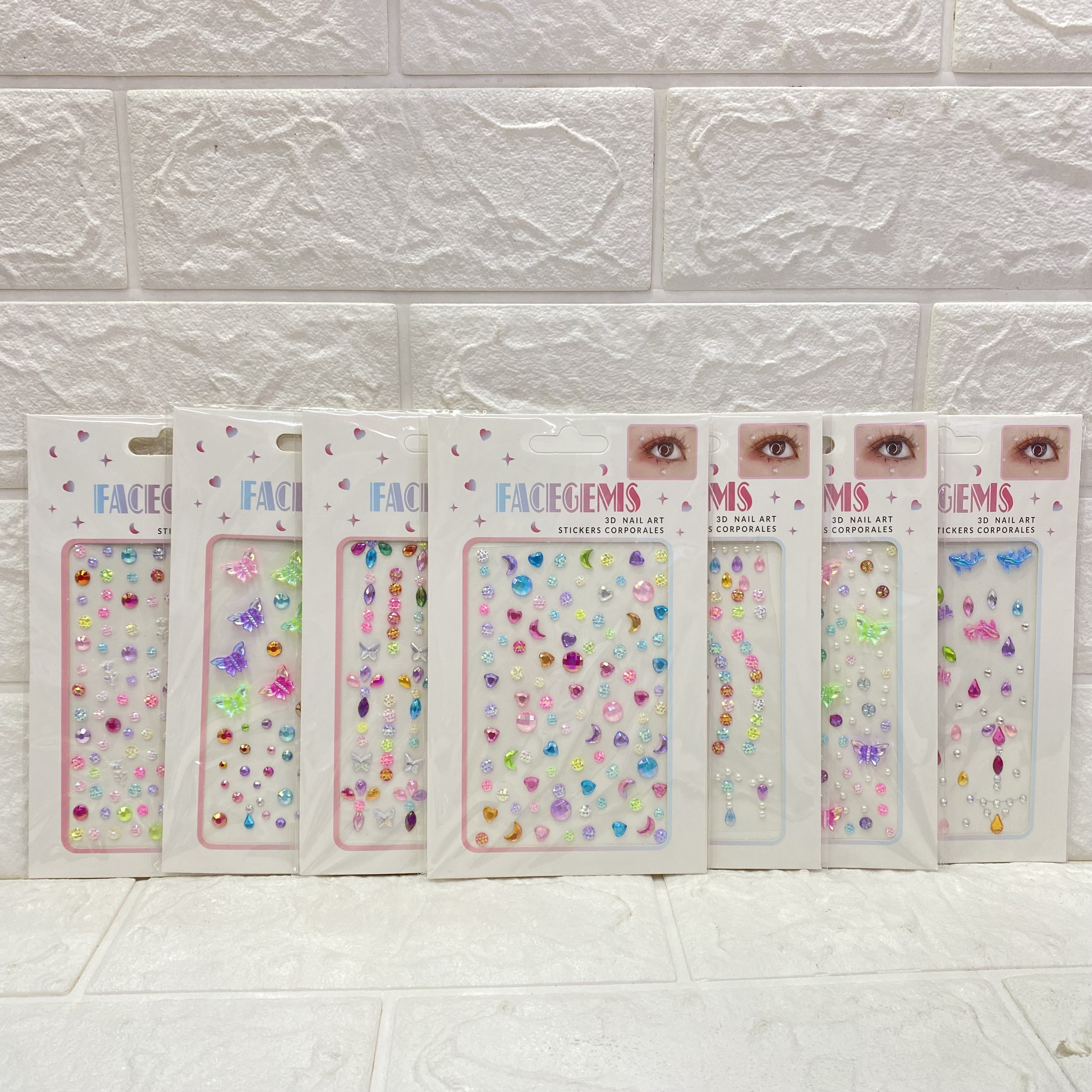 Sparkling cheeks, face stickers, face stickers, girl and princess face stickers, diamond stickers, stage performance eye makeup, water diamond stickers pic 2