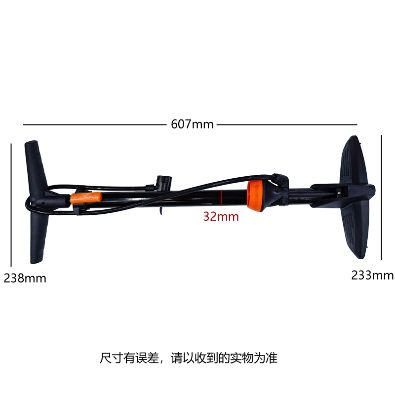 231208 Floor-standing air pump with pressure gauge, floor-standing air pump for basketball toys, air pump for bicycles, air pump for cars and bicycles, portable details Picture