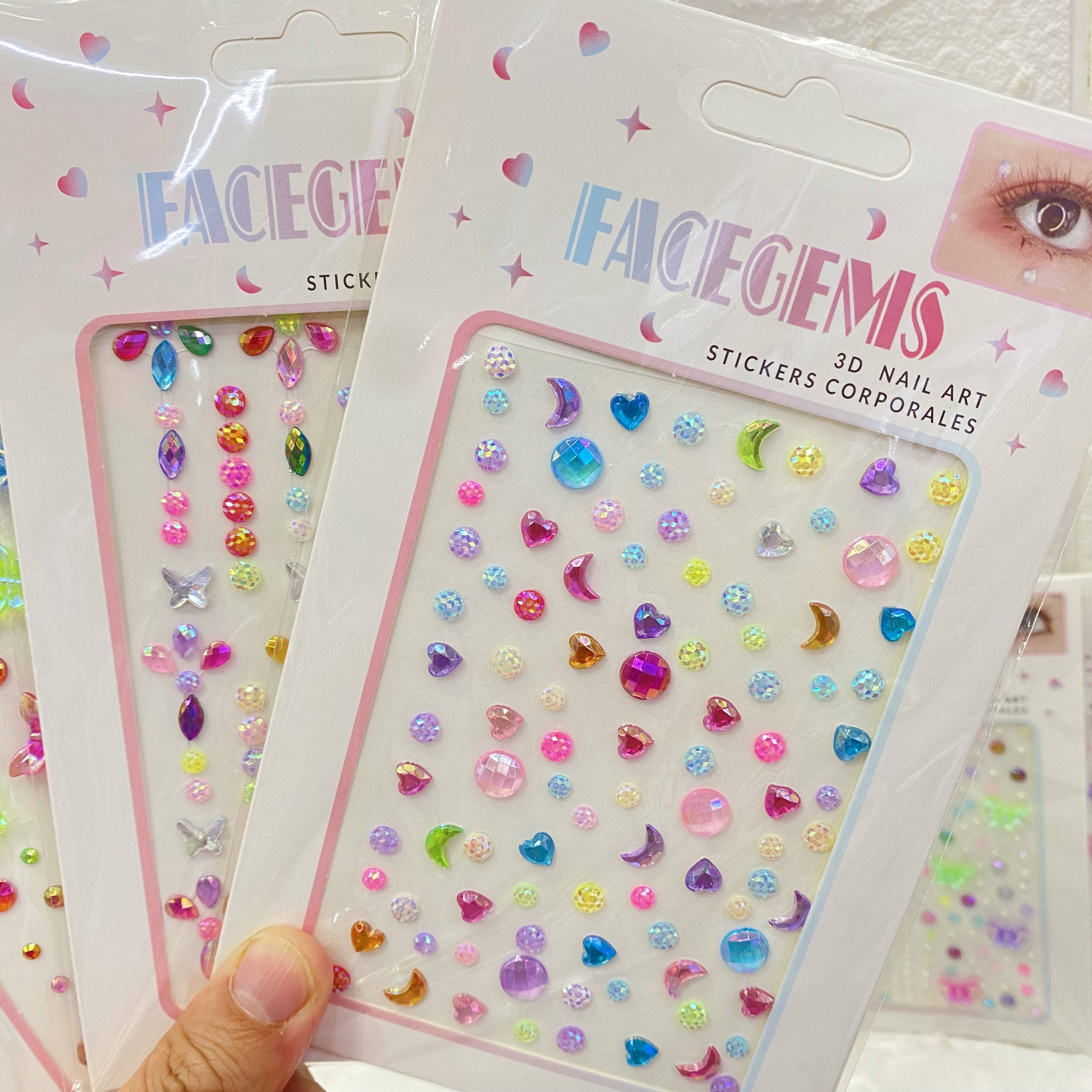 Sparkling cheeks, face stickers, face stickers, girl and princess face stickers, diamond stickers, stage performance eye makeup, water diamond stickers pic 10