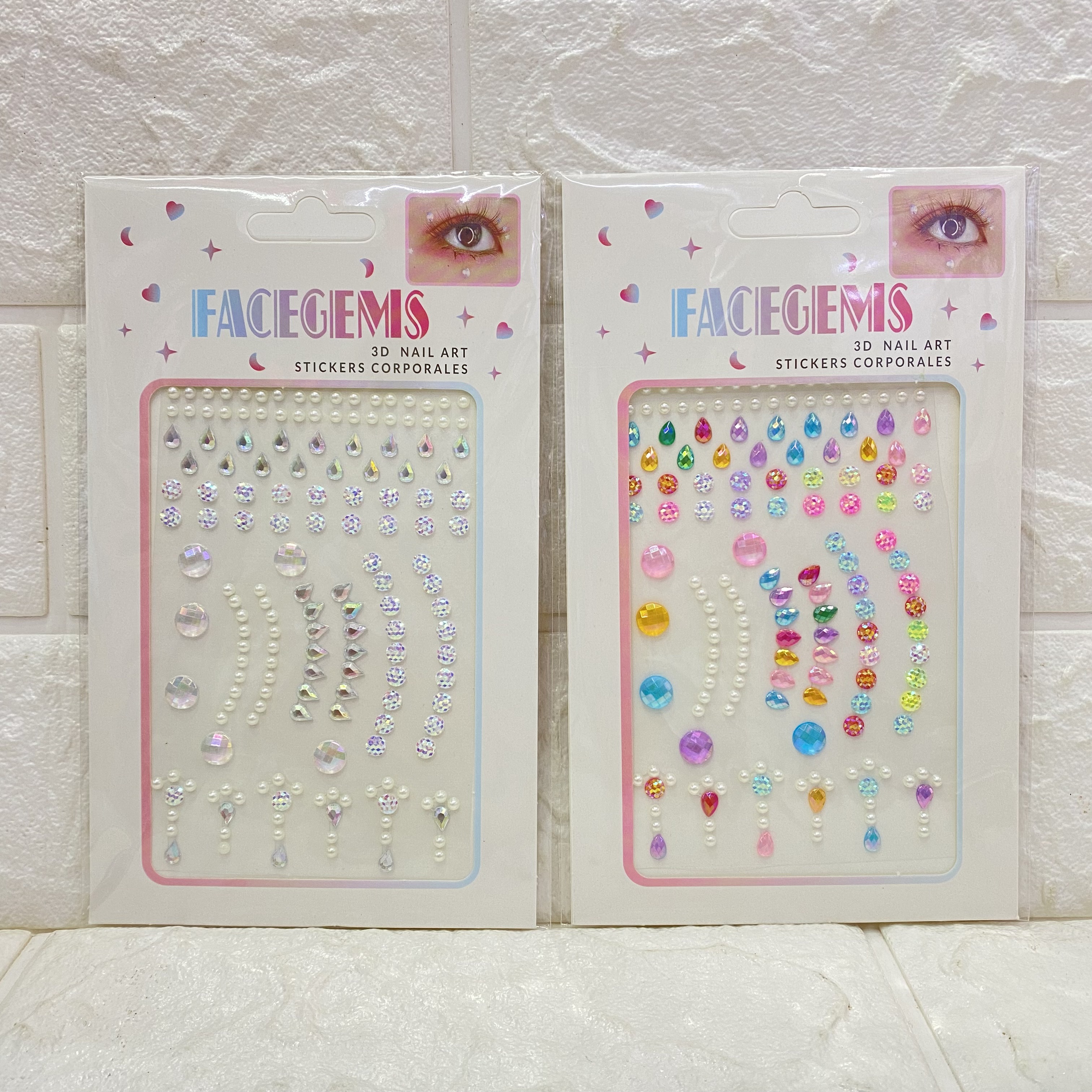 Sparkling cheeks, face stickers, face stickers, girl and princess face stickers, diamond stickers, stage performance eye makeup, water diamond stickers
