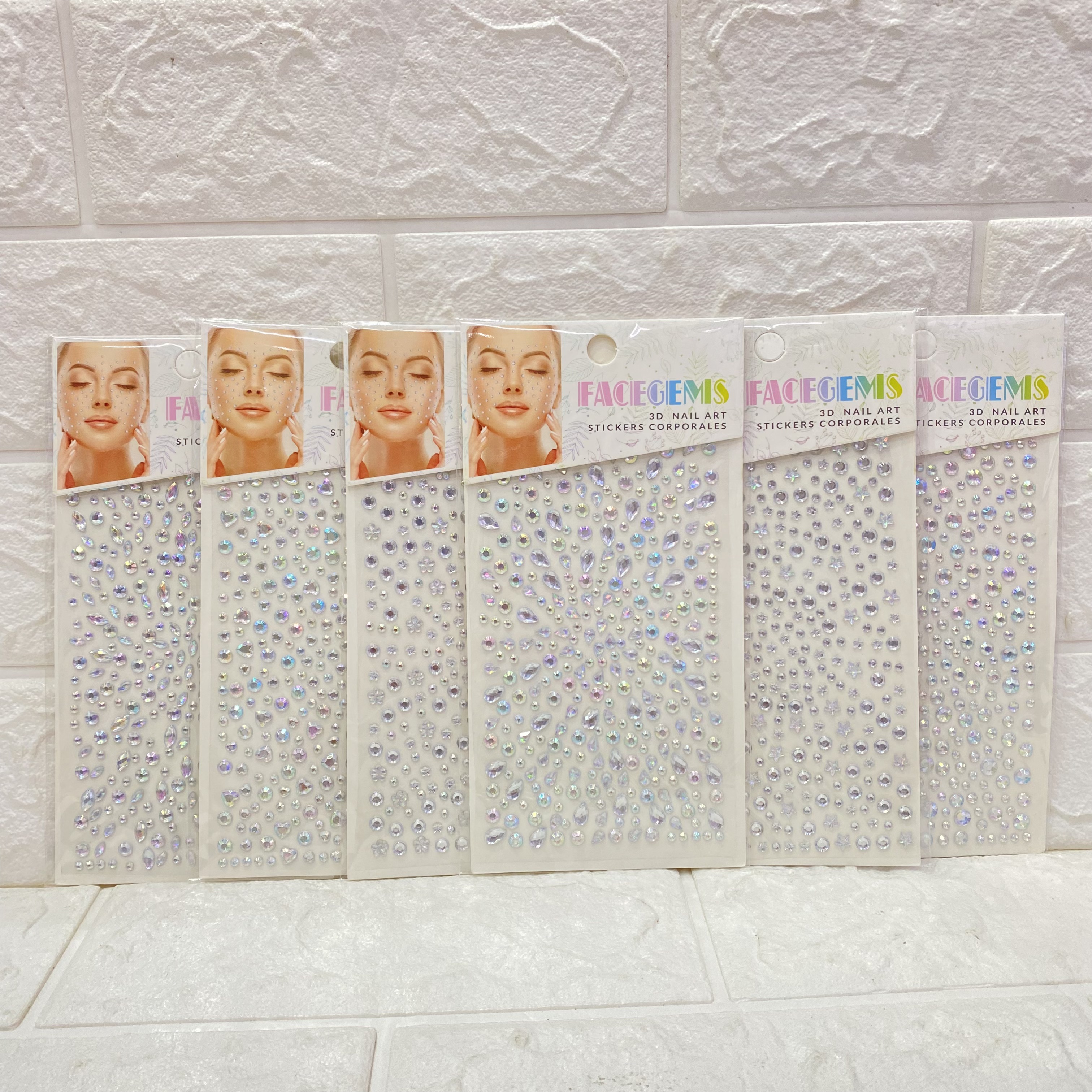 Cheek stickers, face makeup stickers, decorative eye stickers, decorative princess face stickers, diamond stickers, stage performance eye makeup, water diamond stickers pic 1