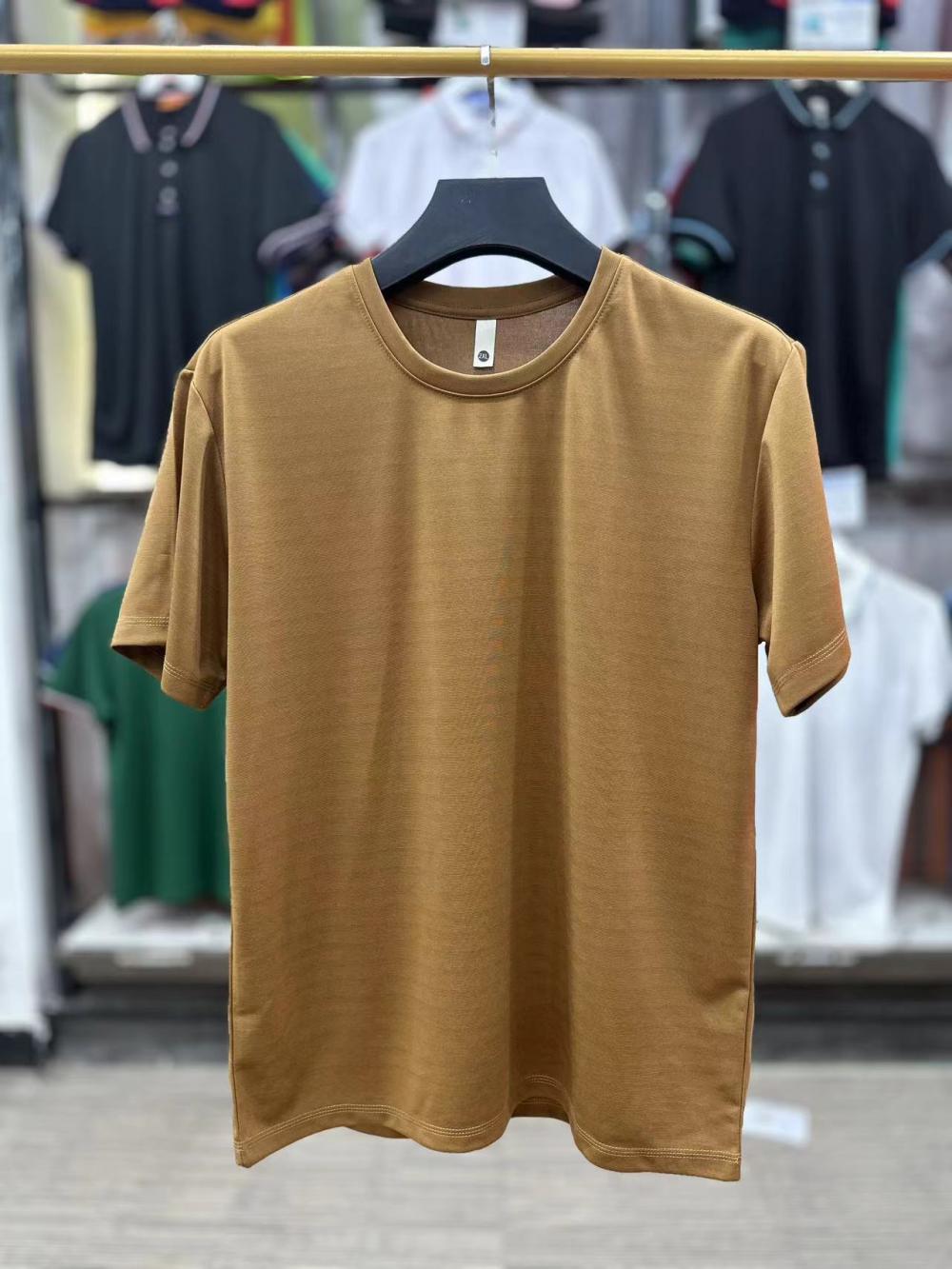 Round Neck Collar Bottom T-Shirt Clothing Spring And Autumn Simple Comfortable Fashion T-Shirt Top details Picture