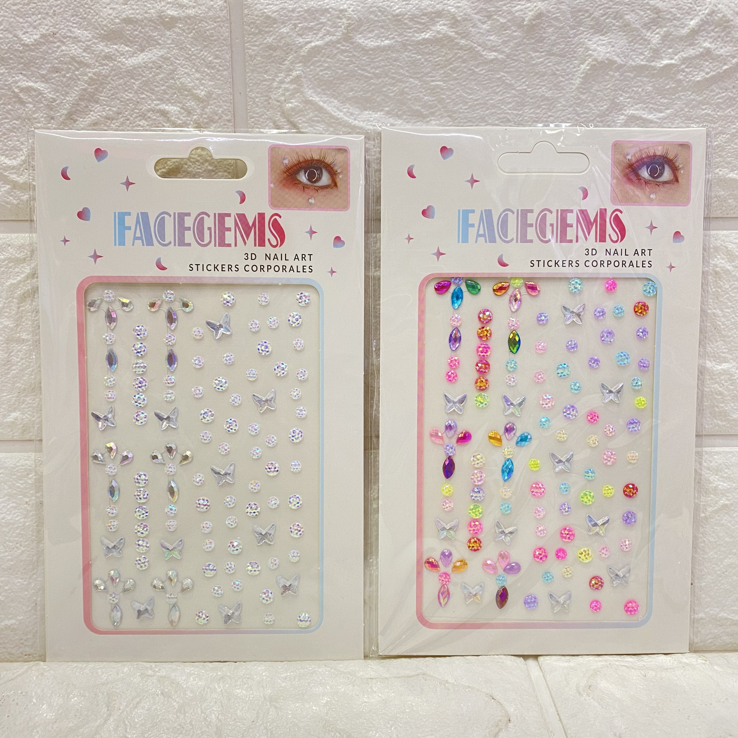 Sparkling cheeks, face stickers, face stickers, girl and princess face stickers, diamond stickers, stage performance eye makeup, water diamond stickers details Picture