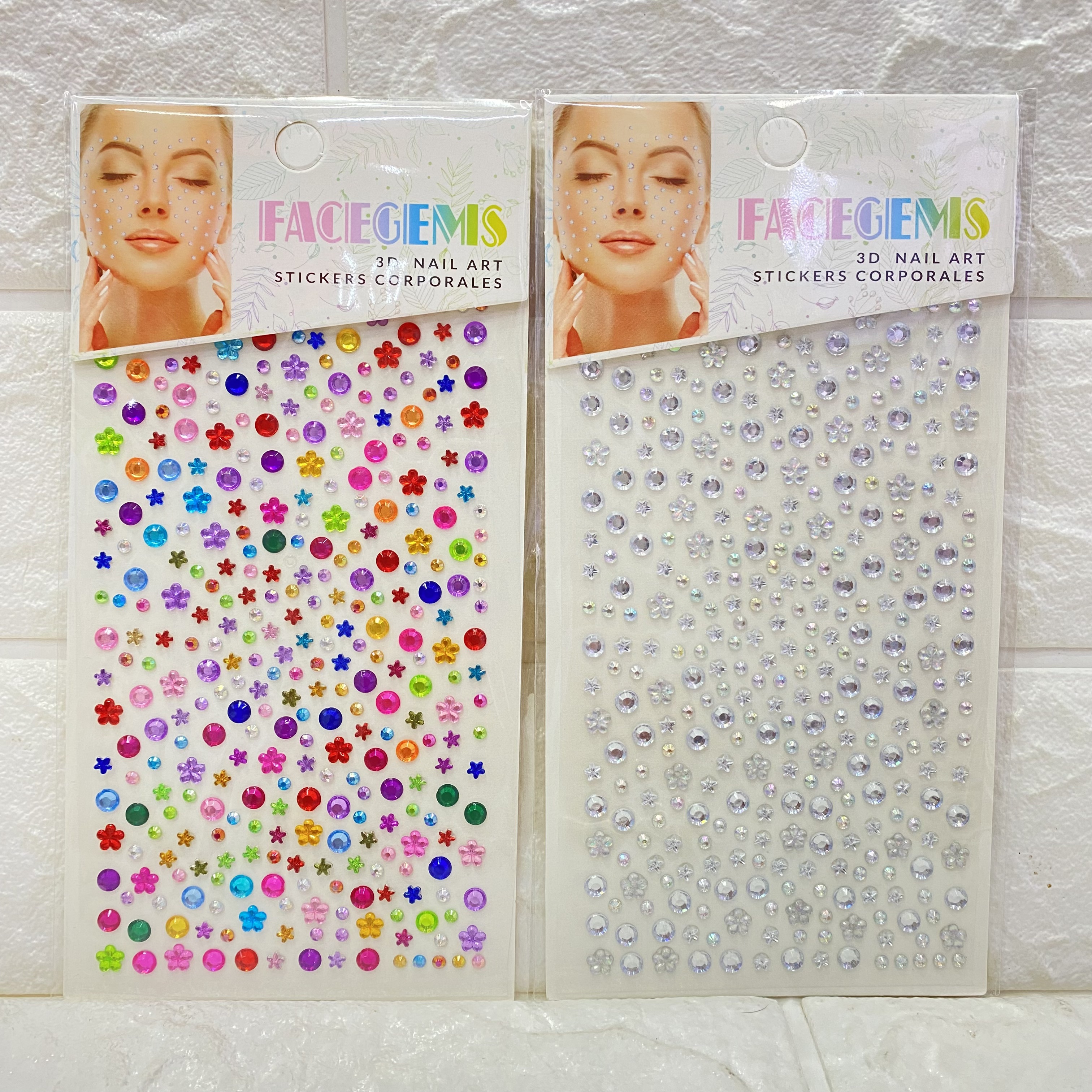 Cheek stickers, face makeup stickers, decorative eye stickers, decorative princess face stickers, diamond stickers, stage performance eye makeup, water diamond stickers Specification image