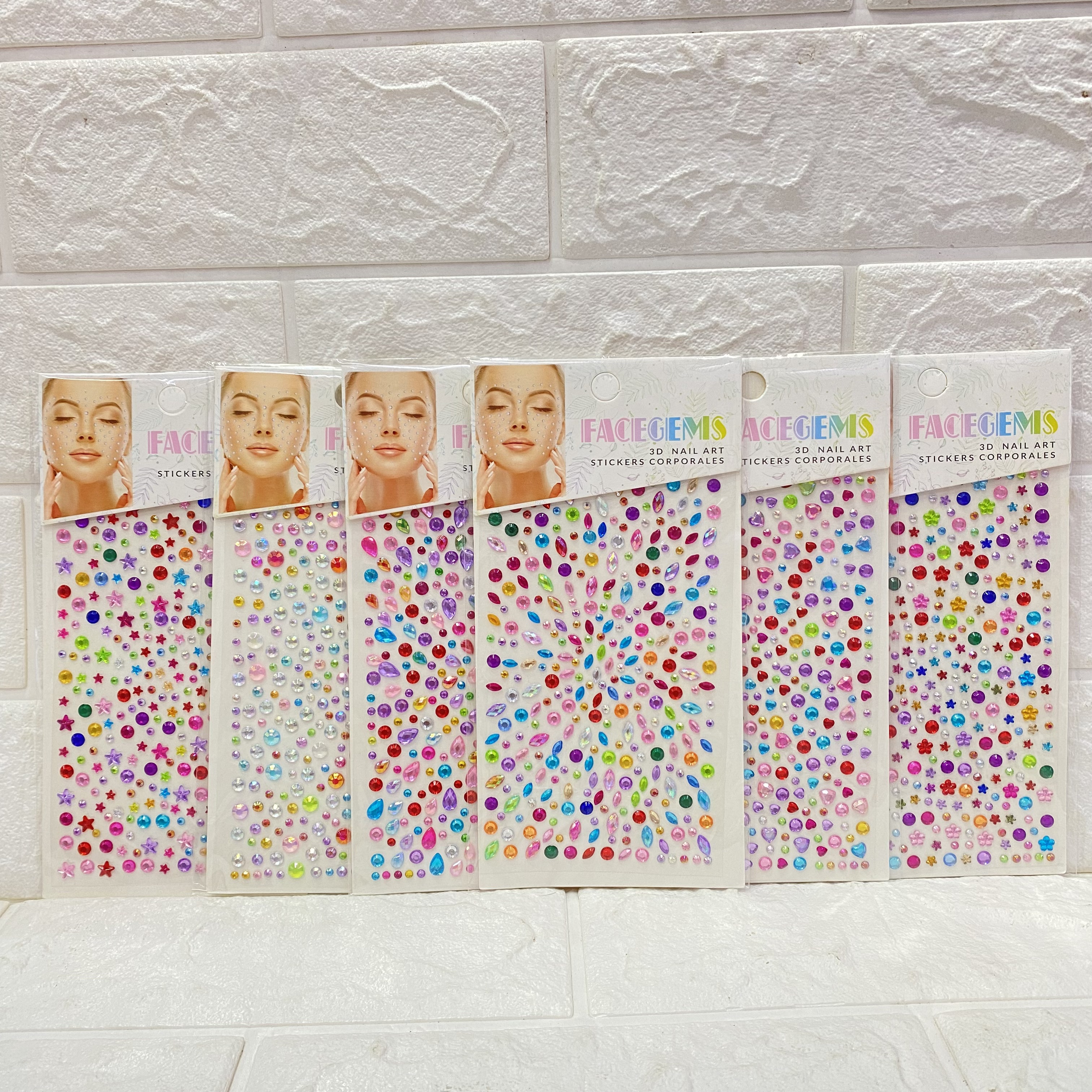 Cheek stickers, face makeup stickers, decorative eye stickers, decorative princess face stickers, diamond stickers, stage performance eye makeup, water diamond stickers pic 2