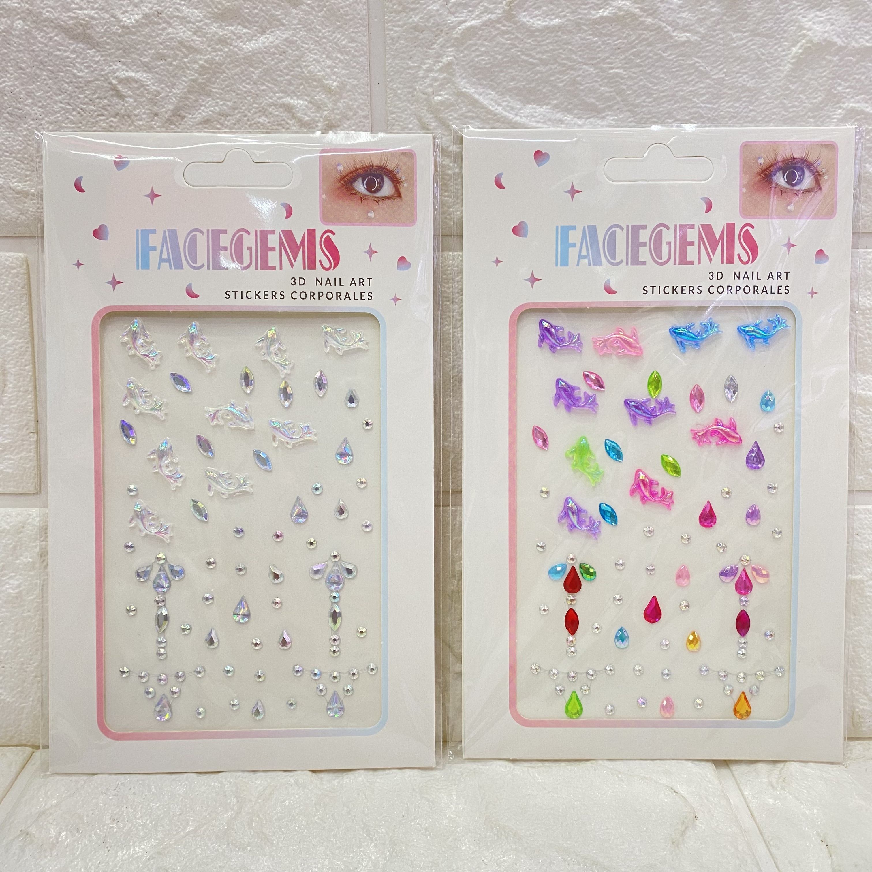 Sparkling cheeks, face stickers, face stickers, girl and princess face stickers, diamond stickers, stage performance eye makeup, water diamond stickers Application Scenario