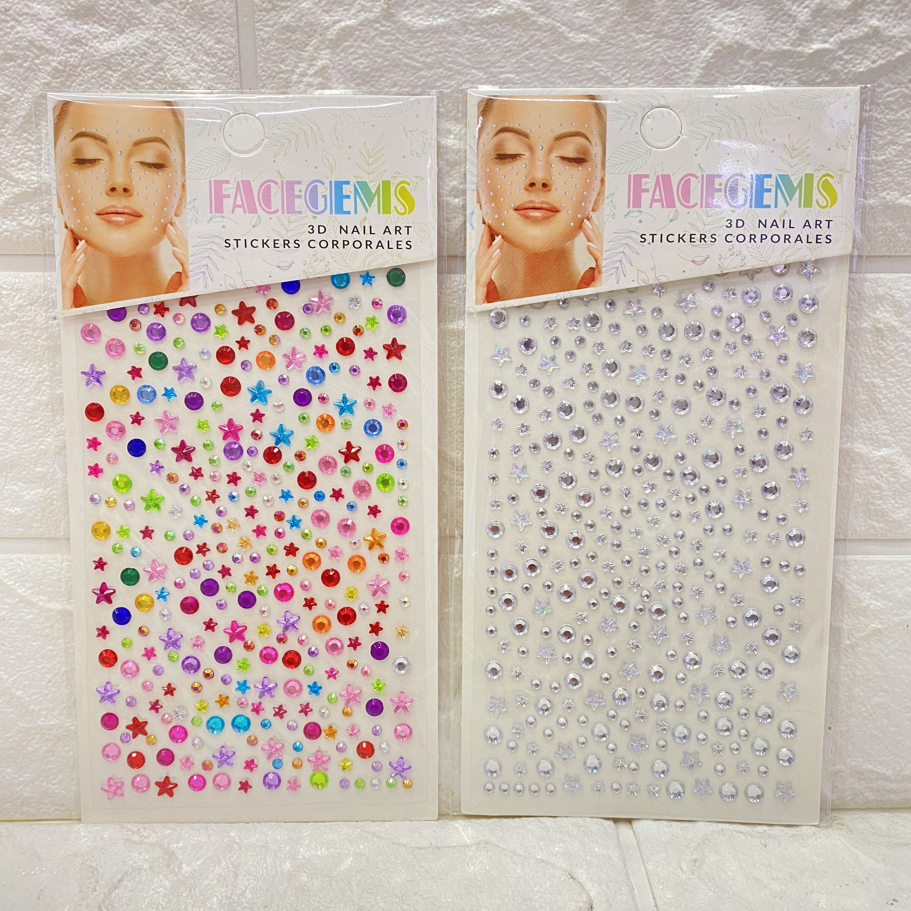 Cheek stickers, face makeup stickers, decorative eye stickers, decorative princess face stickers, diamond stickers, stage performance eye makeup, water diamond stickers
