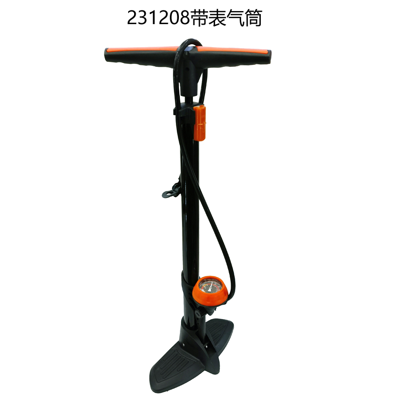 231208落地气筒带气压表落地气筒篮球玩具充气泵自行车打气筒汽车单车气筒便携
