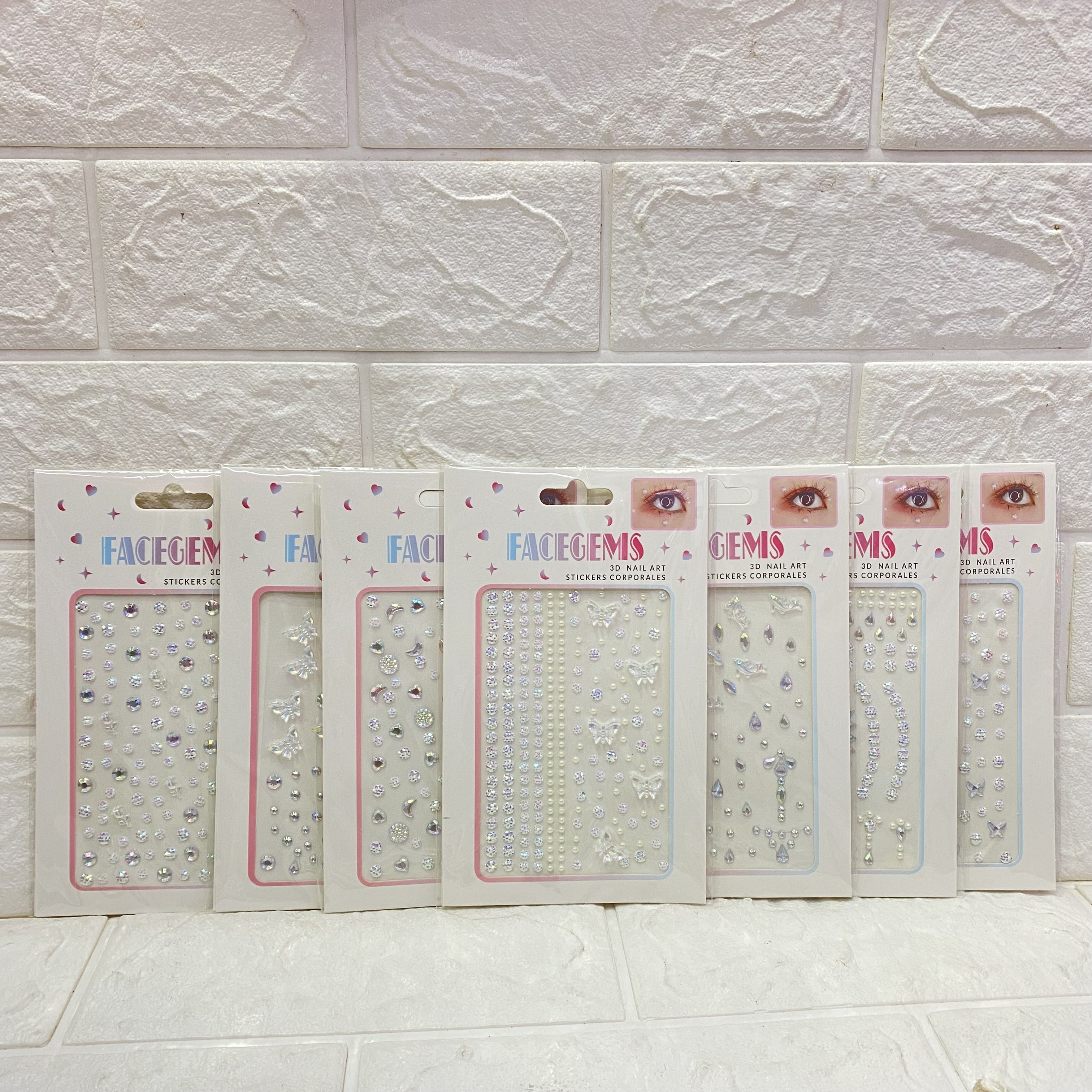 Sparkling cheeks, face stickers, face stickers, girl and princess face stickers, diamond stickers, stage performance eye makeup, water diamond stickers pic 1